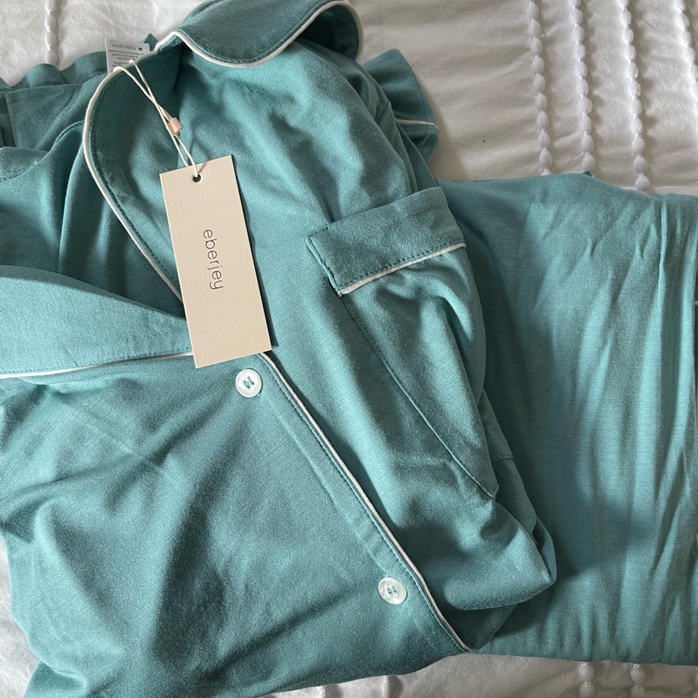Eberjey Gisele Long Tencel Modal Pajama Set Small